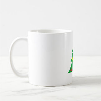 Minimalist Pine Tree Mug - Modern Abstract Christm コーヒーマグカップ