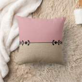 Minimalist Pink and Beige Cushion クッション (ブランケット)