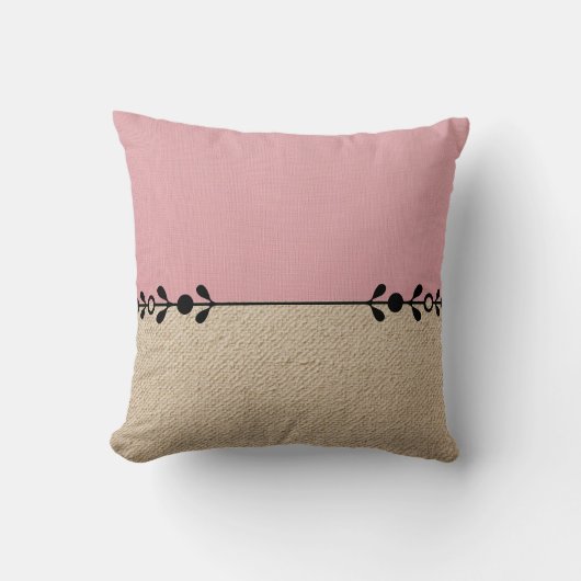 Minimalist Pink and Beige Cushion クッション (正面)