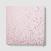 Minimalist Pink and Gold Poppy Wedding ゲストブック (裏面)