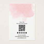 Minimalist pink brush logo jewelry earring display (裏面)