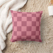 Minimalist Pink Checkerboard Pattern クッション (ブランケット)