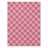 Minimalist Pink Checkerboard Pattern テーブルクロス (正面)