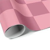 Minimalist Pink Checkerboard Pattern  ラッピングペーパー (ロールコーナー)