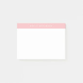Minimalist Pink Elegant Monogram ポストイット (正面)