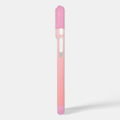 Minimalist Pink Evil Eye Icon on Soft Pastel Case-Mate iPhoneケース (裏面 / 左)