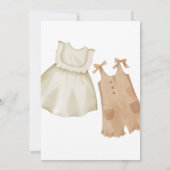 Minimalist Pink Gold Islamic Baby Girl Birth 案内状 (裏面)