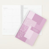 Minimalist Pink Mauve Abstract Botanical Planner プランナー手帳 (ディスプレー)