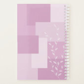 Minimalist Pink Mauve Abstract Botanical Planner プランナー手帳 (裏面)