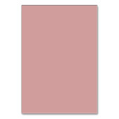 Minimalist Pink Script Table Number Card テーブルナンバー (裏面)
