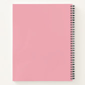 Minimalist Pink Spiral Notebook – “Essentials” ノートブック (裏面)