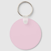 Minimalist pink trendy personalized customize name キーホルダー (裏面)