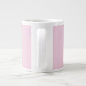 Minimalist pink trendy personalized customize name ジャンボコーヒーマグカップ (裏面)