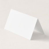 Minimalist Plain Simple White Modern Lovely Linen 名刺 (裏面)