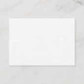 Minimalist Plain Simple White Modern Lovely Linen 名刺 (裏面)