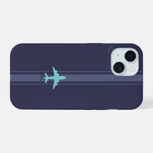 Minimalist plane  iPhone 15ケース (裏面横)