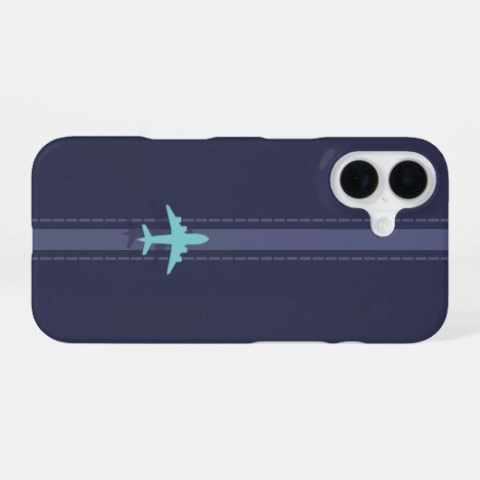 Minimalist plane iPhone 16ケース (裏面横)