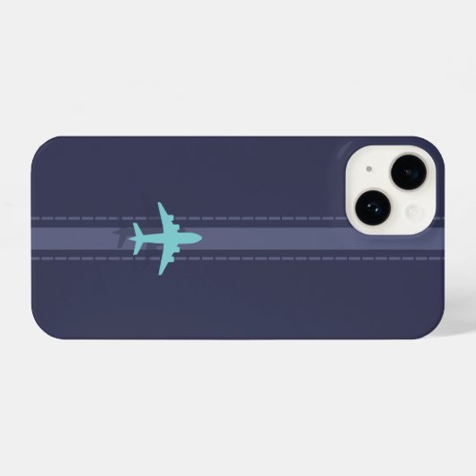 Minimalist plane themed iPhoneケース (裏面横)