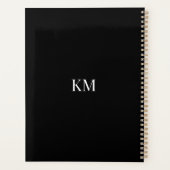 Minimalist Planner Custom Initial Back Cover プランナー手帳 (裏面)