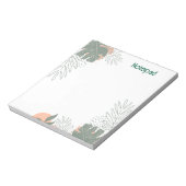 Minimalist plant paper notebook ノートパッド (回転)