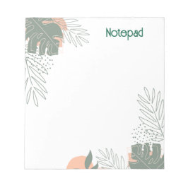 Minimalist plant paper notebook ノートパッド
