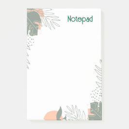 Minimalist plant paper notebook ポストイット