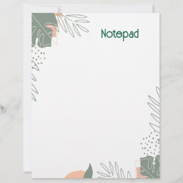 Minimalist plant paper notebook レターヘッド