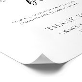 Minimalist Please Sign Our Guestbook Wedding Sign ポスター (角)