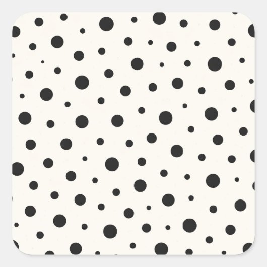 Minimalist Polka Dot Accent Pillow - Modern スクエアシール (正面)