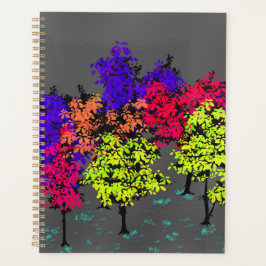 Minimalist Pops of Color Trees Planner プランナー手帳