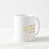 Minimalist Positive Motivation Bright Rainbow Sun  コーヒーマグカップ (正面右)