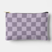Minimalist Powder Blue Checkerboard Pattern  アクセサリーポーチ (正面)