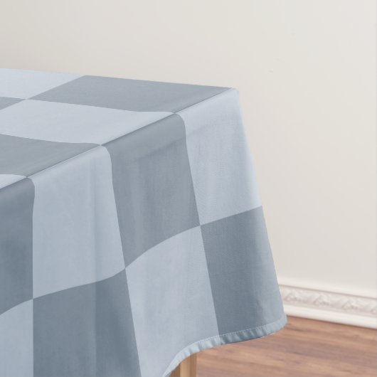 Minimalist Powder Blue Checkerboard Pattern テーブルクロス (インサイチュ)