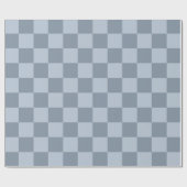 Minimalist Powder Blue Checkerboard Pattern  ラッピングペーパー (フラット)