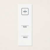 Minimalist Price Hang Tag Card (裏面)