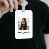 Minimalist Professional Back Logo Company ID Badge バッジ