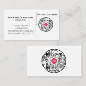 ​Minimalist Professional Business Card with QR Cod 名刺 (正面/裏面)