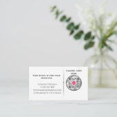 ​Minimalist Professional Business Card with QR Cod 名刺 (スタンド正面)