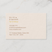 Minimalist Professional Business Cards 名刺 (裏面)