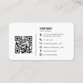 Minimalist Professional Company Logo QR Code 名刺 (正面)