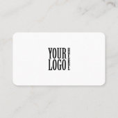 Minimalist Professional Company Logo QR Code 名刺 (裏面)