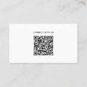 Minimalist Professional Company Logo QR Code 名刺 (裏面)