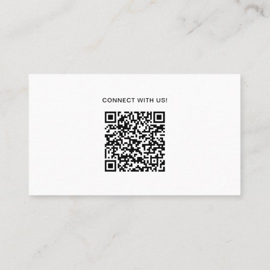 Minimalist Professional Company Logo QR Code 名刺 (裏面)