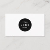 Minimalist professional company logo QR code  名刺 (正面)