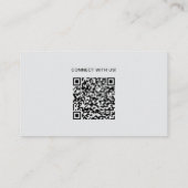 Minimalist Professional Custom Logo Icons QR Code 名刺 (裏面)