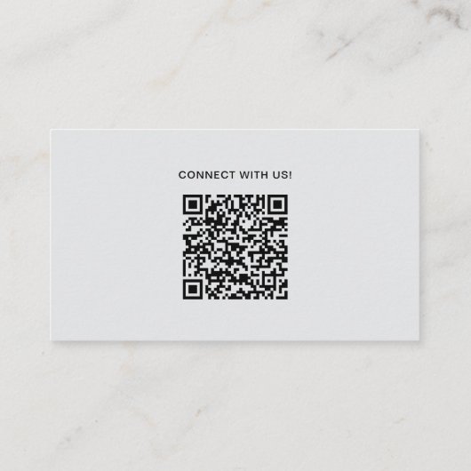 Minimalist Professional Custom Logo Icons QR Code 名刺 (裏面)