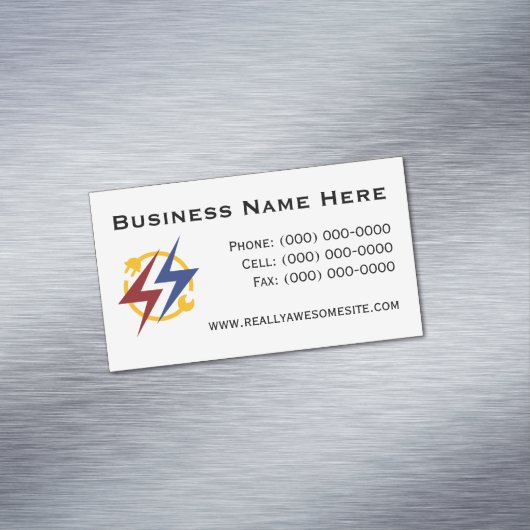 Minimalist Professional Electrician Magnet マグネット名刺 (インサイチュ)