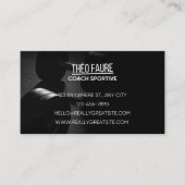 Minimalist Professional Fitness Coach Business Car 名刺 (正面)