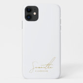 Minimalist Professional Gold Handwritten Script Case-Mate iPhoneケース (裏面)