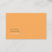 Minimalist Professional Green Business Cards 名刺 (正面)